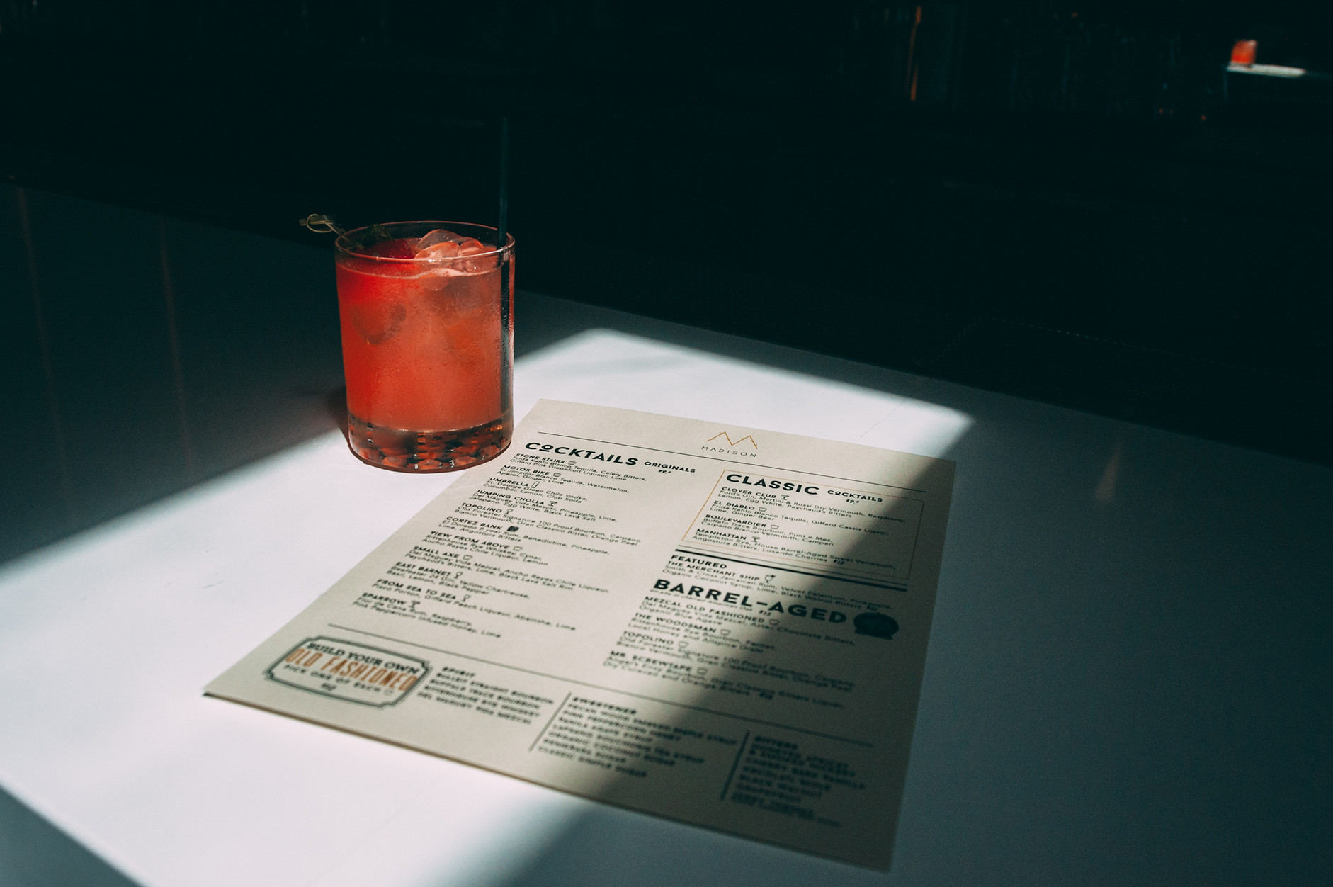 Madison on Park Menu Dark